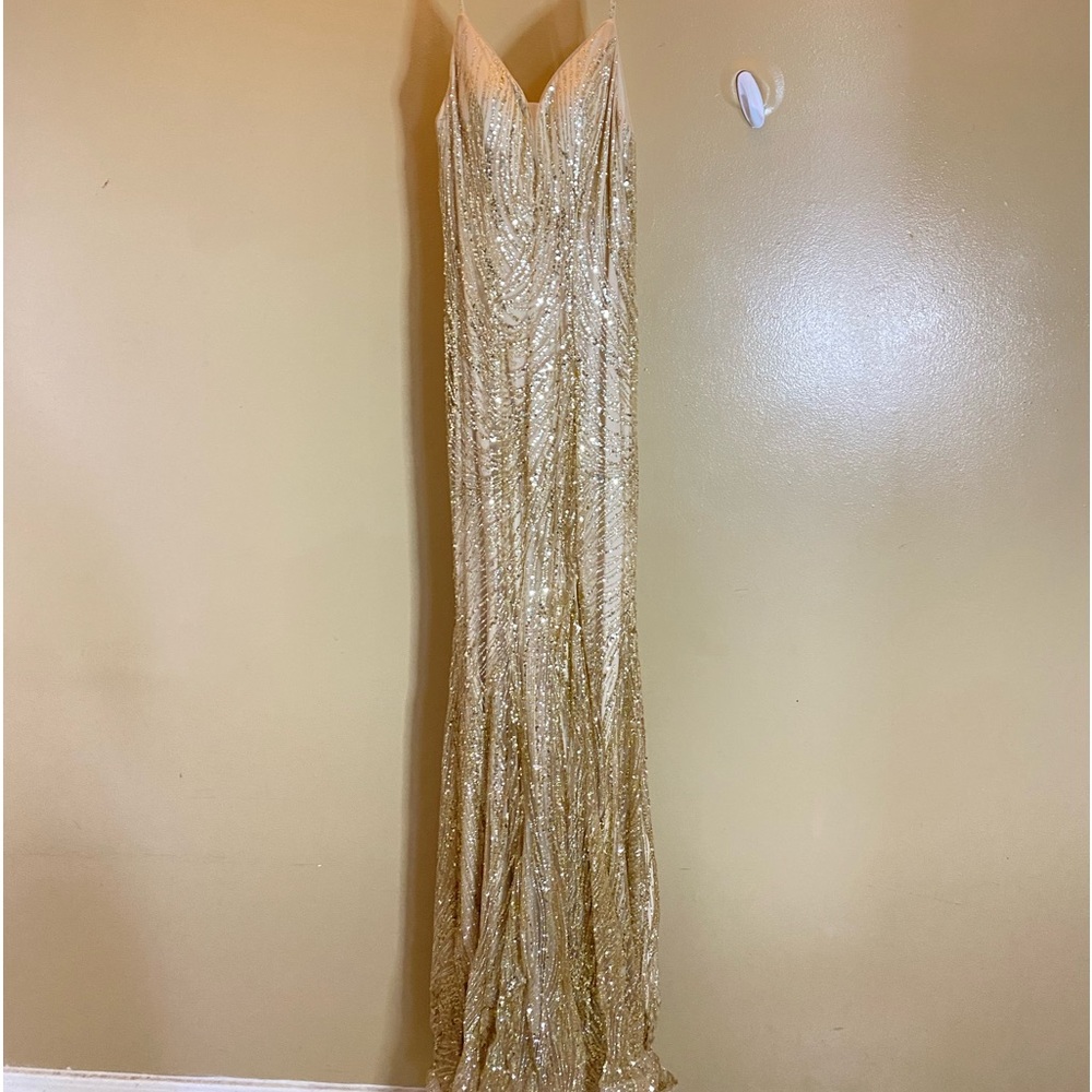 Champagne Gold Prom Dress